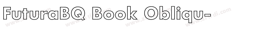 FuturaBQ Book Obliqu字体转换